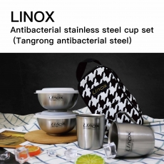 LINOX Antibacterial Stainless Steel Cup Set