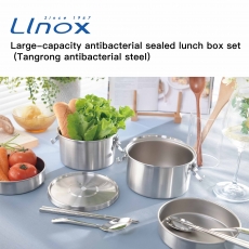 LINOX Large Capacity Antibacterial Sealed Lunch Box Set